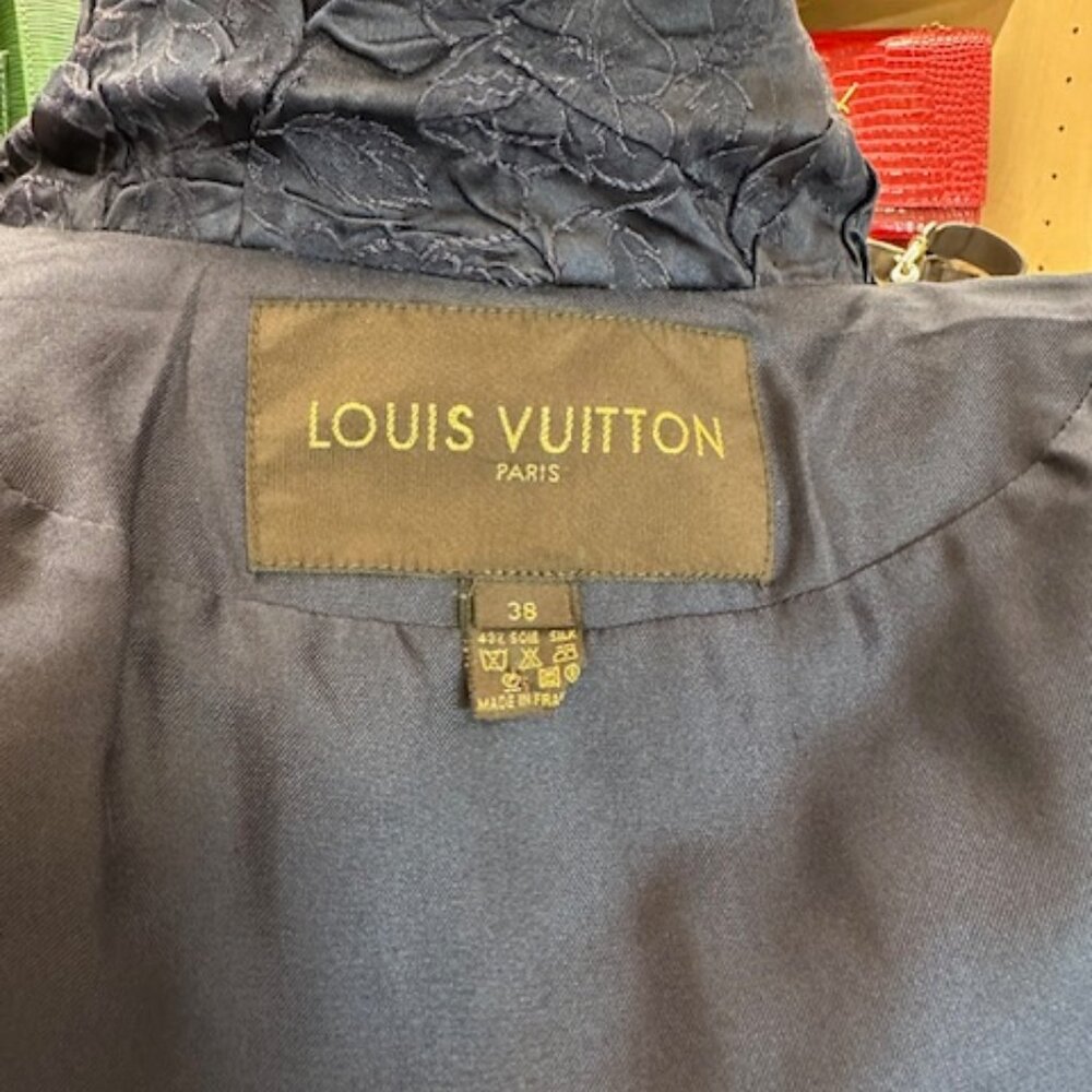LOUIS VUITTON SIZE 38 BLUE EVENING JACKET - Picture 7 of 8